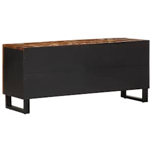 TV skříňka 105x33,5x46 cm masivní recyklované dřevo a kompozit - obrázek 5