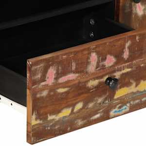 TV skříňka 105x33,5x46 cm masivní recyklované dřevo a kompozit - obrázek 6
