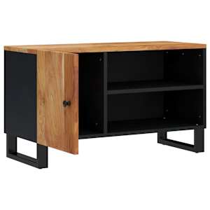 TV skříňka 80 x 33 x 46 cm masivní akácie a kompozitní dřevo - obrázek 3