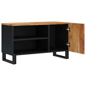 TV skříňka 80 x 33 x 46 cm masivní akácie a kompozitní dřevo - obrázek 4