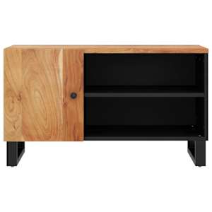 TV skříňka 80 x 33 x 46 cm masivní akácie a kompozitní dřevo - obrázek 5