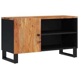 TV skříňka 80 x 33 x 46 cm masivní akácie a kompozitní dřevo - obrázek 10