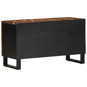 TV skříňka 80x33x46 cm masivní recyklované a kompozitní dřevo - obrázek 5