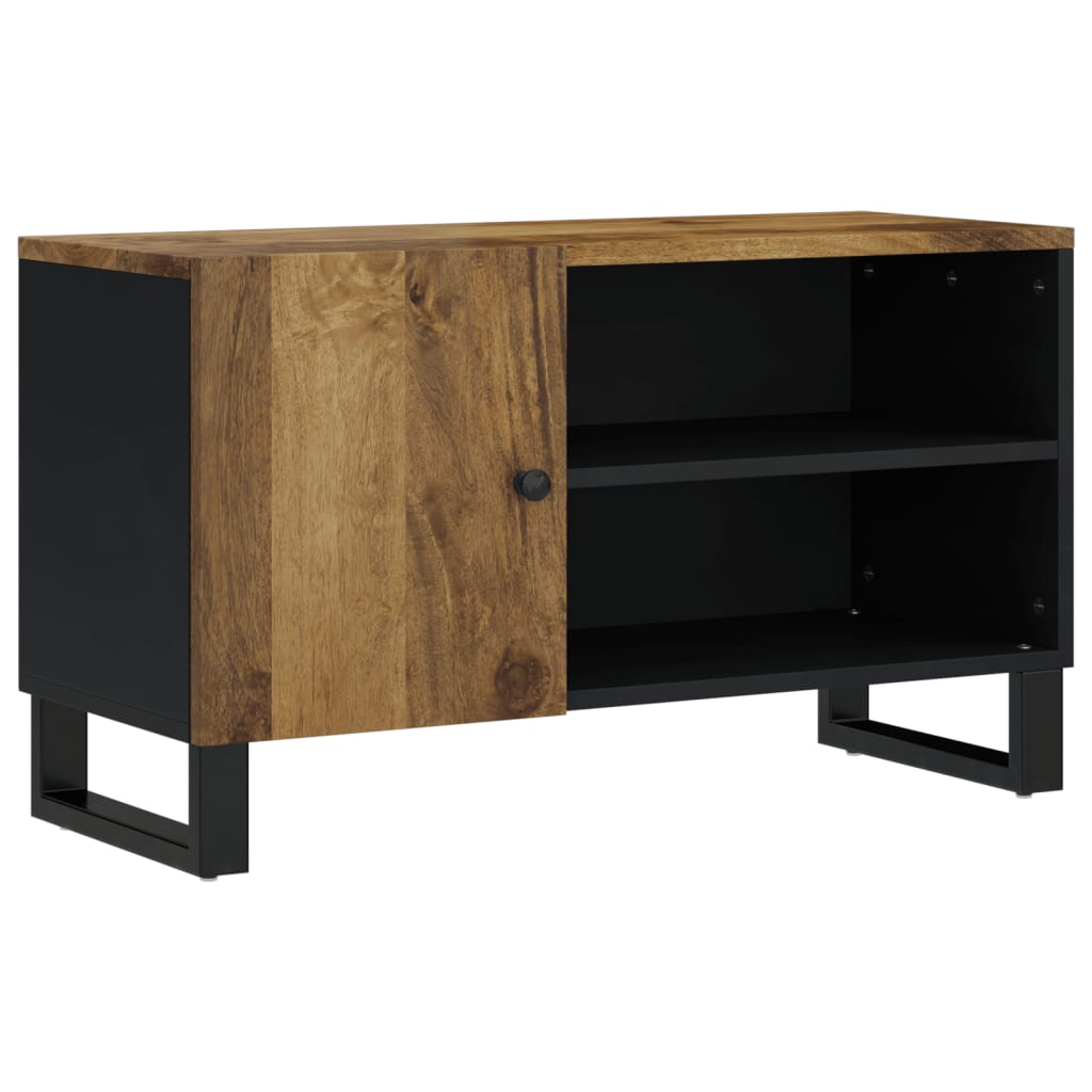 Tv-meubel 80x33x46 cm massief mangohout en bewerkt hout image 13