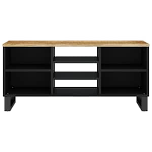 TV stolek 100 x 33 x 46 cm masivní mangovník a kompozitní dřevo - obrázek 3