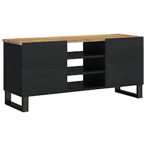 TV stolek 100 x 33 x 46 cm masivní mangovník a kompozitní dřevo - obrázek 4