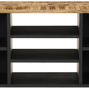 TV stolek 100 x 33 x 46 cm masivní mangovník a kompozitní dřevo - obrázek 7
