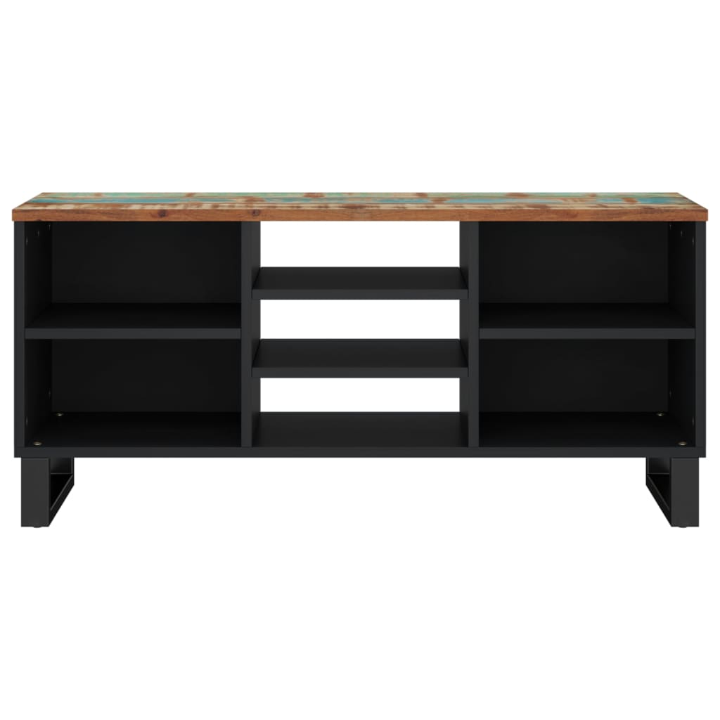 vidaXL Tv-meubel 100x33x46 cm massief hout gerecycled en bewerkt hout afbeelding