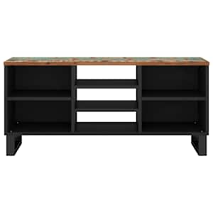 vidaXL TV-Schrank 100x33x46 cm Altholz Massiv & Holzwerkstoff