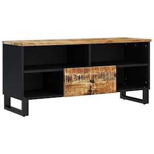 TV stolek 100 x 33 x 46 cm masivní mangovník a kompozitní dřevo - obrázek 11