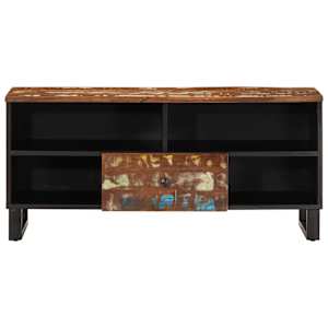 TV skříňka 100x33x46 cm masivní recyklované a kompozitní dřevo - obrázek 4