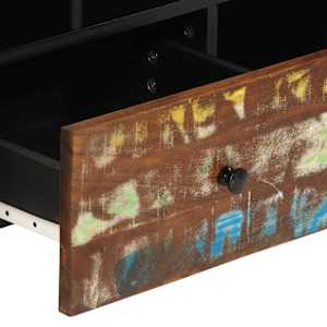 TV skříňka 100x33x46 cm masivní recyklované a kompozitní dřevo - obrázek 10