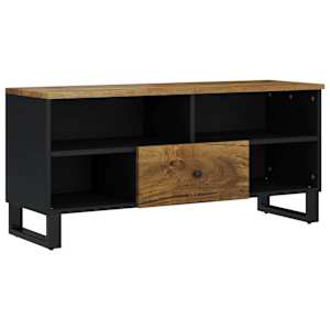 TV stolek 100 x 33 x 46 cm masivní mangovník a kompozitní dřevo - obrázek 2