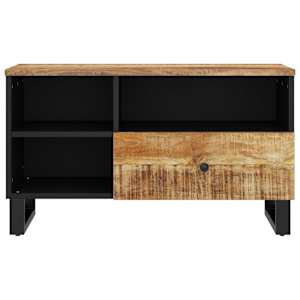 TV stolek 80 x 33 x 46 cm masivní mangovník a kompozitní dřevo - obrázek 3