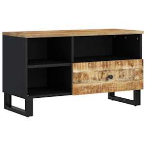 TV stolek 80 x 33 x 46 cm masivní mangovník a kompozitní dřevo - obrázek 9