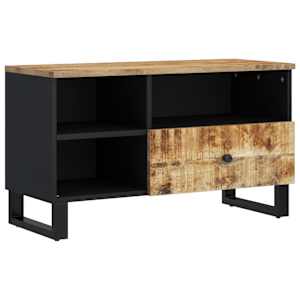 TV stolek 80 x 33 x 46 cm masivní mangovník a kompozitní dřevo - obrázek 10