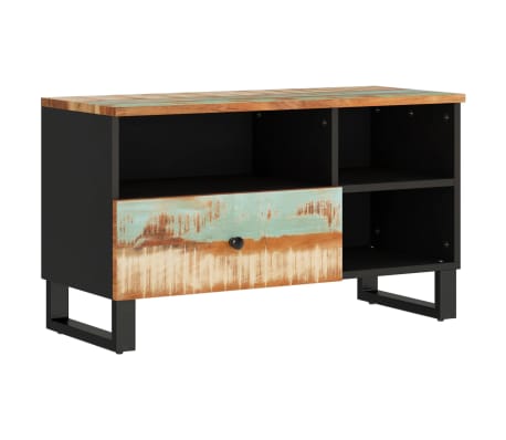 vidaXL TV Cabinet 80x33x46 cm Solid Wood Reclaimed and Engineered Wood