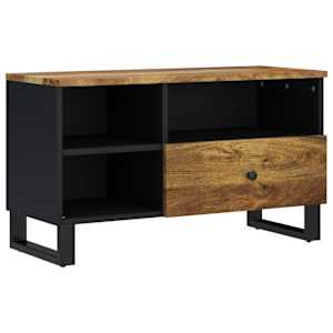 TV stolek 80 x 33 x 46 cm masivní mangovník a kompozitní dřevo - obrázek 2