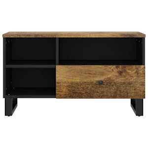 TV stolek 80 x 33 x 46 cm masivní mangovník a kompozitní dřevo - obrázek 4