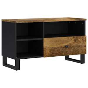 TV stolek 80 x 33 x 46 cm masivní mangovník a kompozitní dřevo - obrázek 9