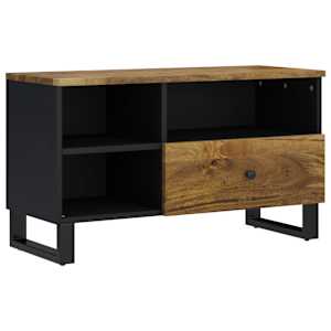 TV stolek 80 x 33 x 46 cm masivní mangovník a kompozitní dřevo - obrázek 10