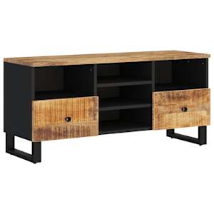 TV stolek 100 x 33 x 46 cm masivní mangovník a kompozitní dřevo - obrázek 2