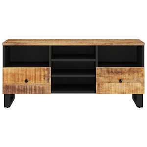 TV stolek 100 x 33 x 46 cm masivní mangovník a kompozitní dřevo - obrázek 4