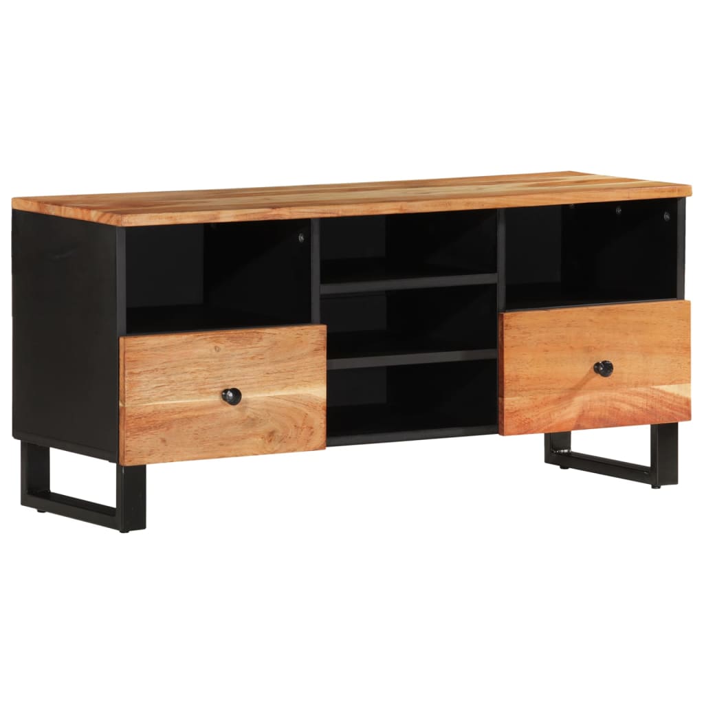 vidaXL TV stolek 100 x 33 x 46 cm masivní akácie a kompozitní dřevo