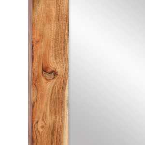 Zrcadlo 70 x 50 cm masivní akáciové dřevo a sklo - obrázek 7