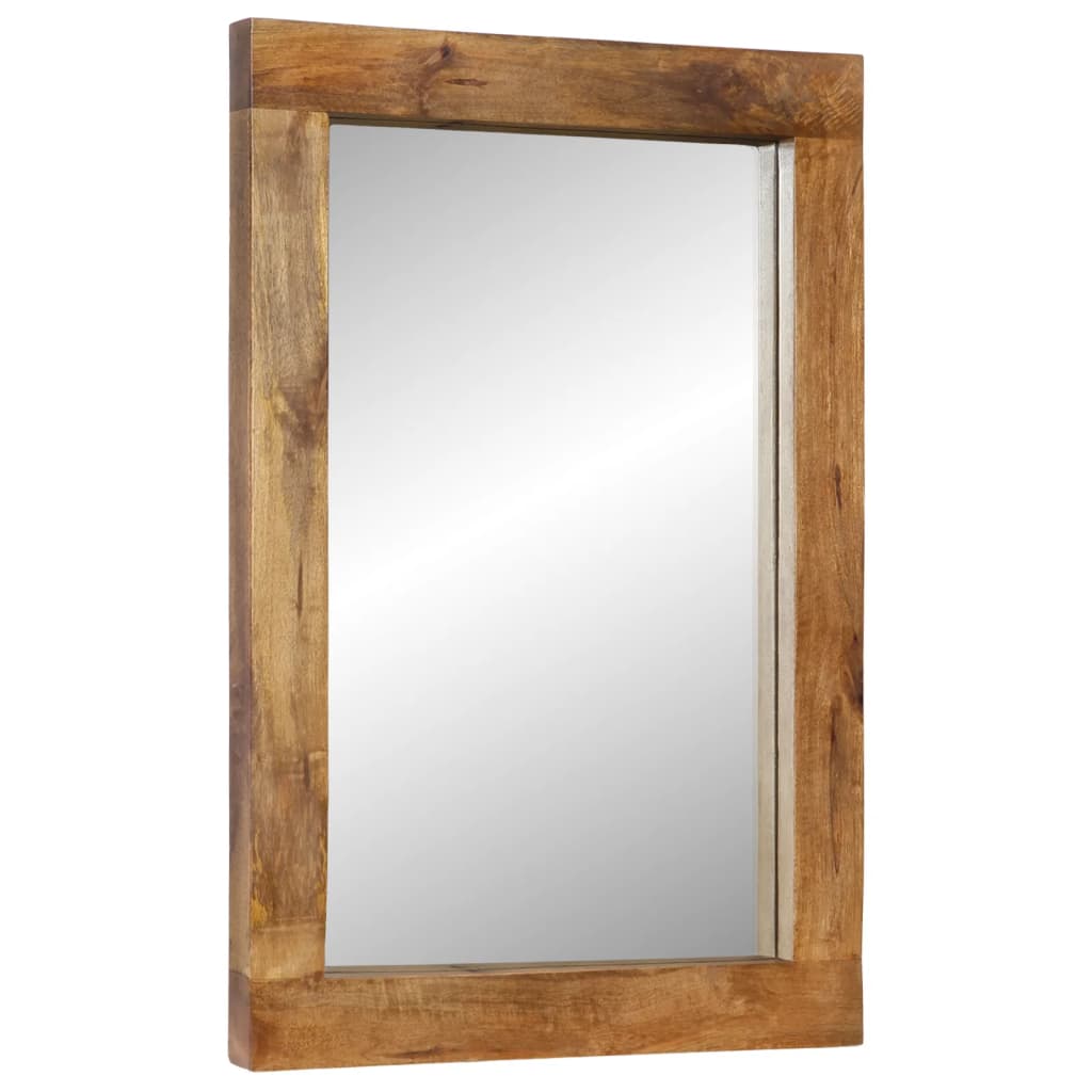 vidaXL Zrcadlo 70 x 50 cm masivní mangovníkové dřevo a sklo