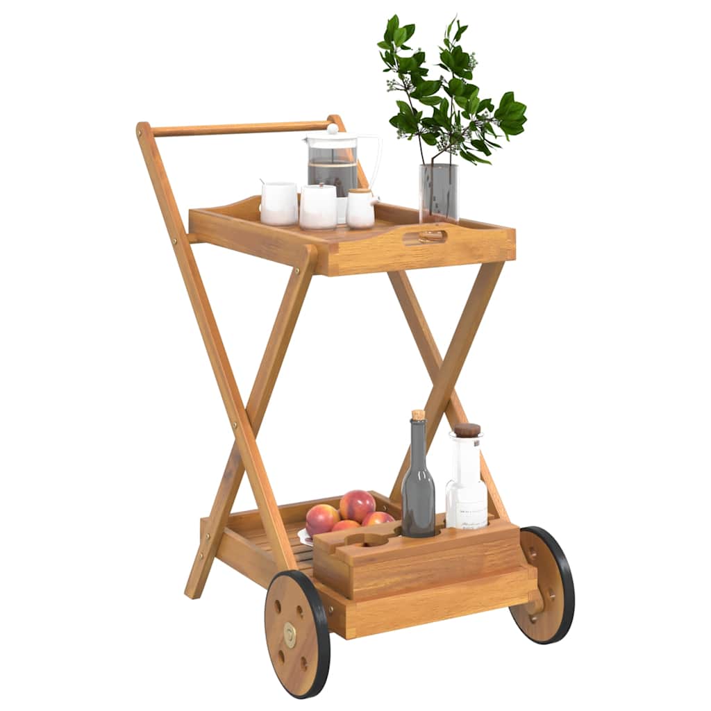 Thumbnail - vidaXL Teewagen 54x87x90 cm Massivholz Akazie