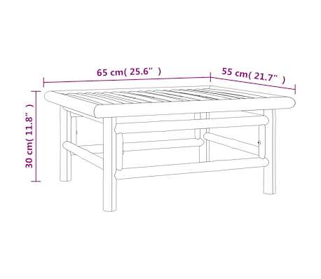 vidaXL - Tuintafel - Bruin - Bamboe | Leen Bakker