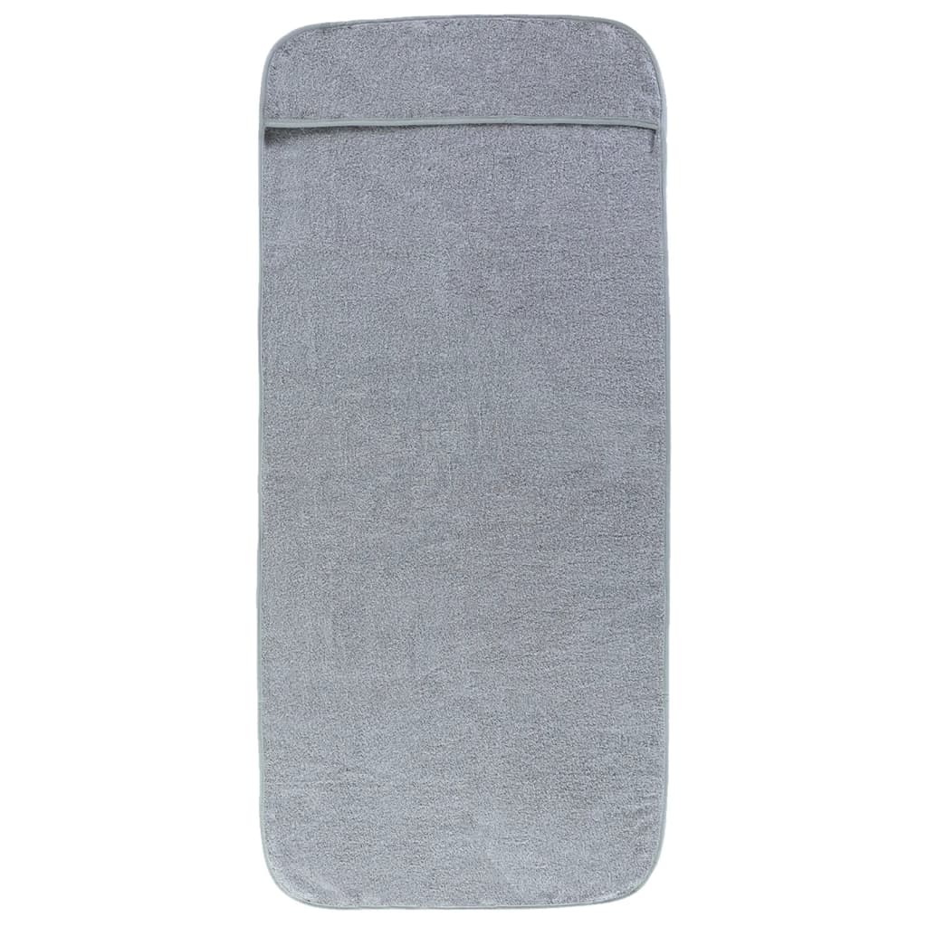 vidaXL Rantapyyhkeet 2 kpl harmaa 60x135 cm kangas 400 GSM