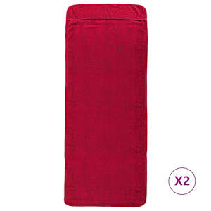 vidaXL rannar&auml;tikud 2 tk, Burgundia, 60 x 135 cm, kangas, 400 GSM