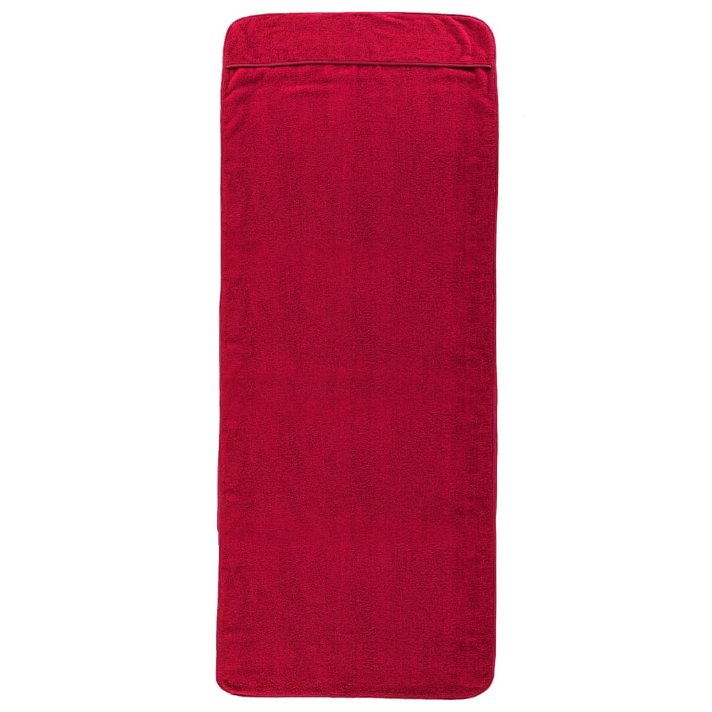 vidaXL Plážové uteráky 2 ks vínové 60x135 cm látka 400 GSM