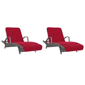 Plážové osušky 2 ks vínové 75 x 200 cm textil 400 GSM - obrázek 4