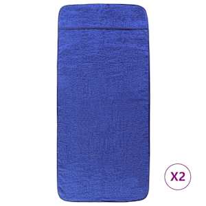 Plážové osušky 2 ks královsky modré 60 x 135 cm textil 400 GSM - obrázek 2