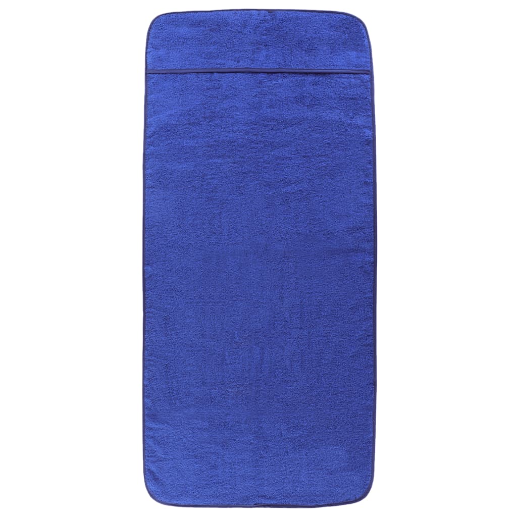 vidaXL Strandhanddoeken 2 st 400 g/m² 60x135 cm stof koningsblauw afbeelding
