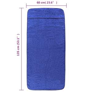 Plážové osušky 2 ks královsky modré 60 x 135 cm textil 400 GSM - obrázek 8