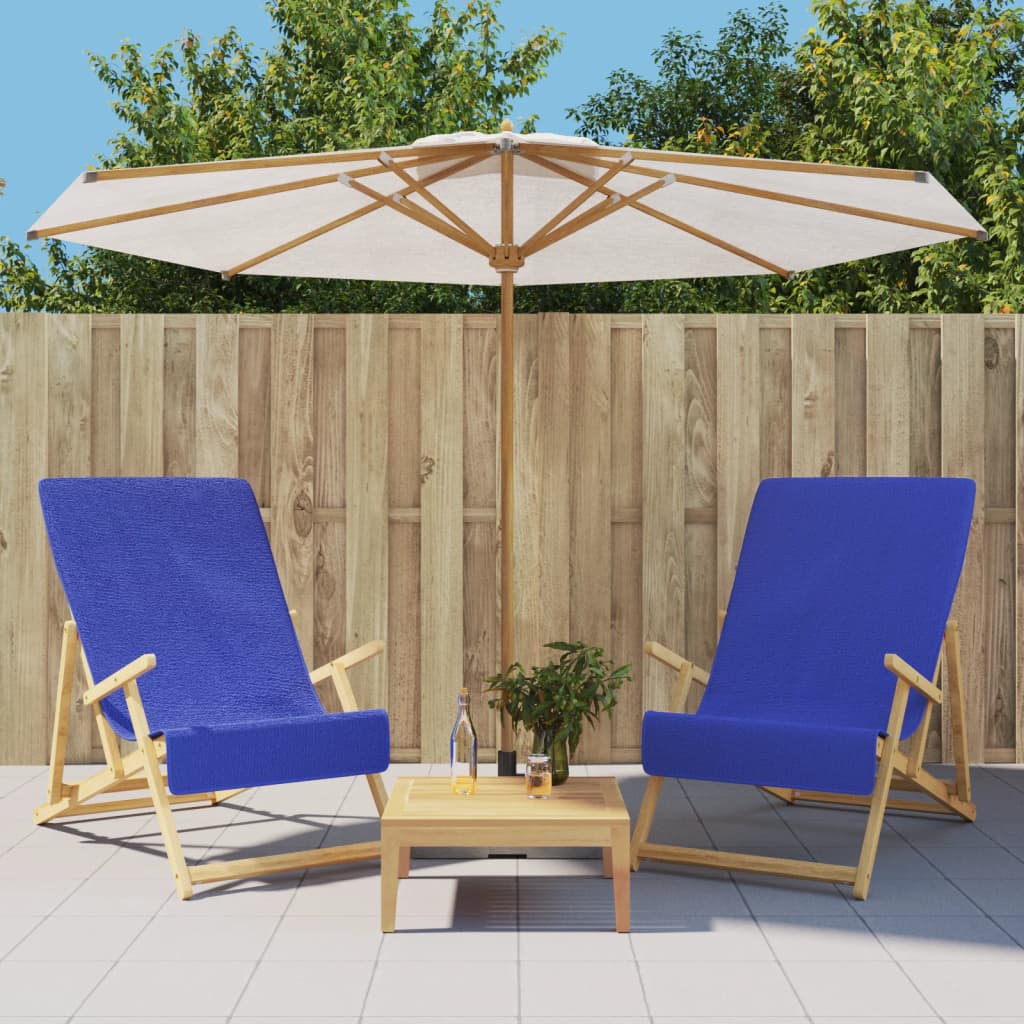 VIDAXL - vidaXL Toalhas de praia 2 pcs 60x135 cm tecido 400 GSM azul real vidaXL Toalhas de praia 2 pcs 60x135 cm tecido 400 GSM azul real