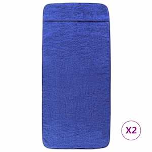 Plážové osušky 2 ks královsky modré 75 x 200 cm textil 400 GSM - obrázek 2