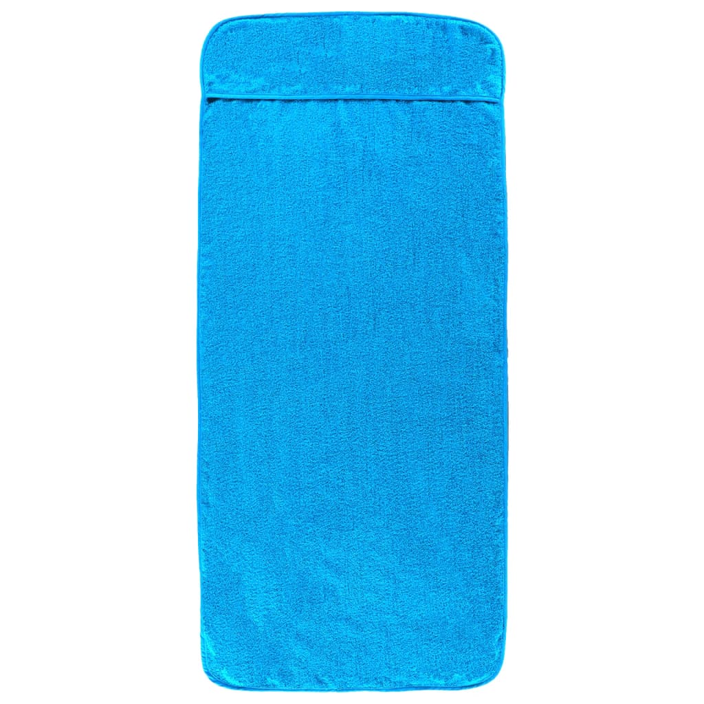 vidaXL Plážové uteráky 2 ks tyrkysové 60x135 cm látka 400 GSM