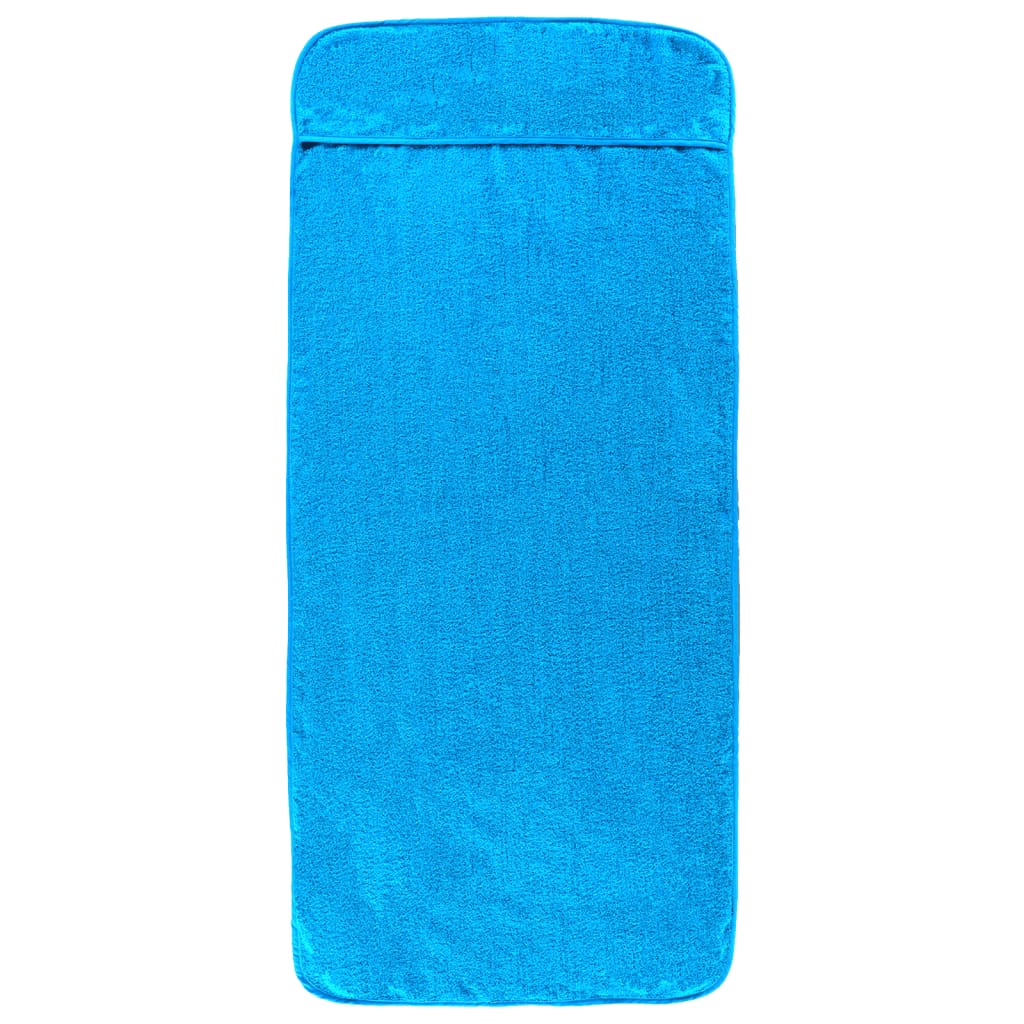 vidaXL Prosoape de plajă, 2 buc., turcoaz, 75x200 cm, textil 400 GSM