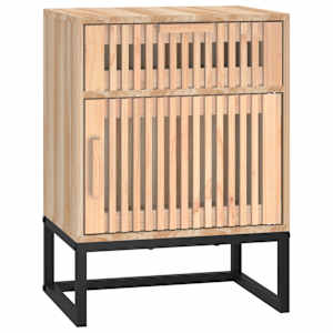 Noční stolek 40 x 30 x 55,5 cm kompozitní dřevo a železo - obrázek 2