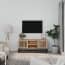  vidaXL szerelt fa és vas TV-szekrény 105x30x45 cm termék 2. képe