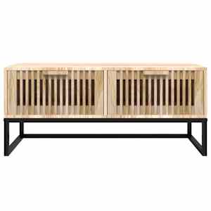 Konferenční stolek 80x40x35 cm kompozitní dřevo a železo - obrázek 4