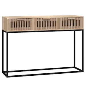 vidaXL konsoollaud, 105 x 30 x 75 cm, tehispuit ja raud