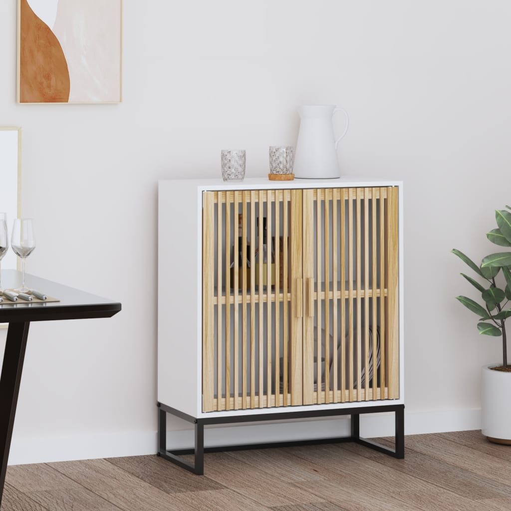 vida XL Sideboard Weiß 60x 30x 75 cm Holzwerkstoff