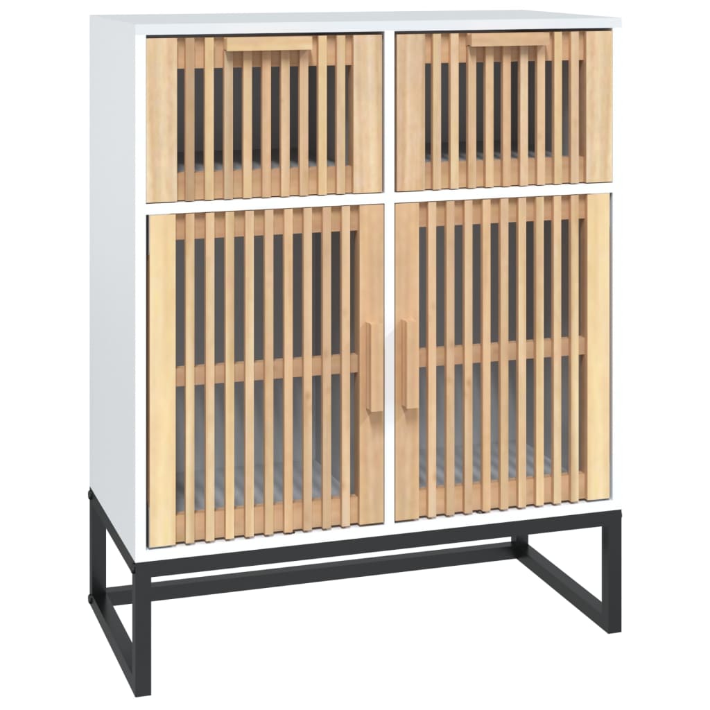vidaXL Příborník bílý 60 x 30 x 75 cm kompozitní dřevo