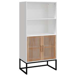 Highboard bílý 60 x 35 x 125 cm kompozitní dřevo - obrázek 2